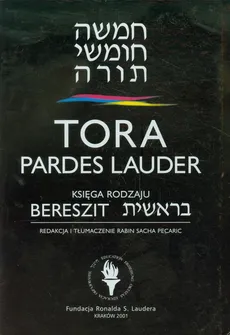 Tora Pardes lauder Księga pierwsza Bereszit - Outlet