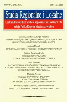 Studia Regionalne i Lokalne 2(48)/2012