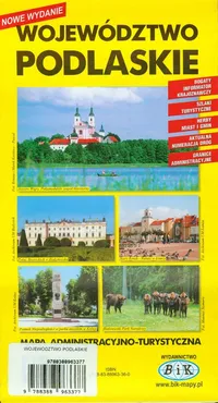 Województwo podlaskie Mapa administracyjno-turystyczna