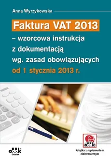 Faktura VAT 2013 - Anna Wyrzykowska