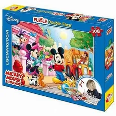 Puzzle dwustronne Mickey Mouse + mazaki