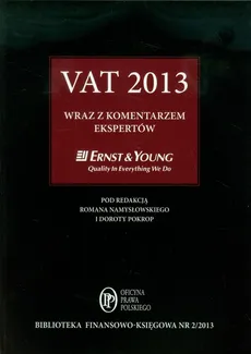 VAT 2013 wraz z komentarzem ekspertów