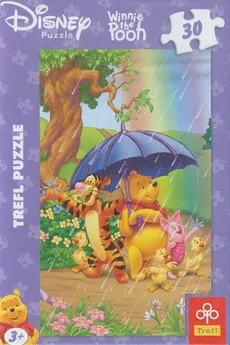 Winnie the Pooh Puzzle 30 Po deszczu
