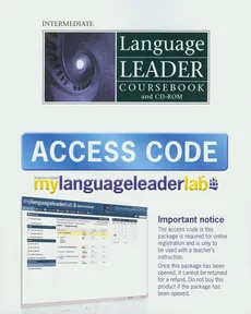 Language Leader Intermediate Coursebook z płytą CD i kodem dostępu do strony internetowej - Simon Kent, David Favley, David Cotton