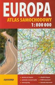 Europa atlas samochodowy 1:800 000 - Outlet