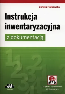 Instrukcja inwentaryzacyjna z dokumentacją - Danuta Małkowska