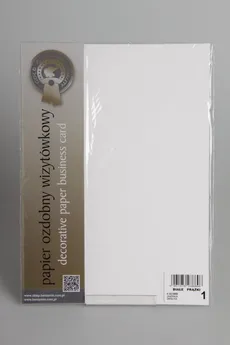 Papier wizytówkowy A4 20 arkuszy 240g/m2 - Białe prążki