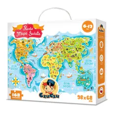 CzuCzu Puzzle Mapa świata 168 - Outlet