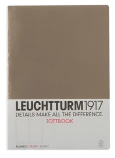 Notatnik Leuchtturm1917 Jottbook A4 gładki 60 kartek taupe