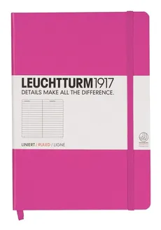 Notatnik Leuchtturm Medium w linie różowy