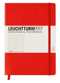 Notes Medium Leuchtturm1917 w linie czerwony