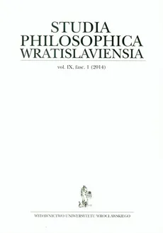 Studia Philosophica Wwratislaviensia 1/2014