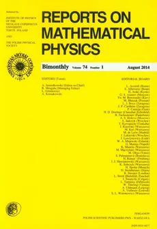 Reports on Mathematical Physics 74/1 2014 Pergamon