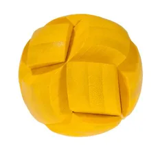 IQ-Test - Puzzle Piłka, bambus, żółty, plastikowe pudełko