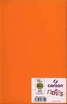 Szkicownik A5 Canson Notes 50 kartek pomarańczowy