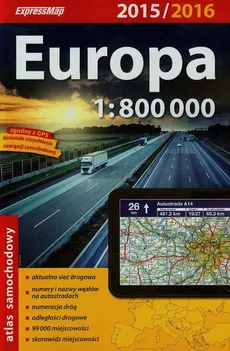 Europa atlas samochodowy 1:800 000 - Outlet