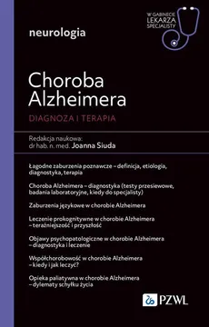 Choroba Alzheimera. Diagnoza i terapia - Joanna Siuda