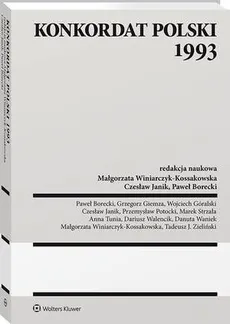 Konkordat polski 1993 - Czesław Janik, Małgorzata Winiarczyk-Kossakowska, Paweł Borecki