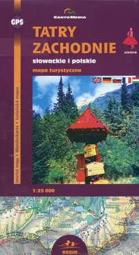 Tatry Zachodnie słowackie i polskie Mapa turystyczna 1:25 000 - Outlet