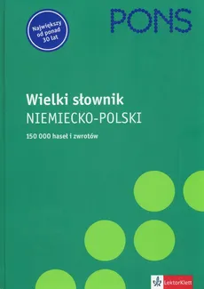 Pons Wielki słownik niemiecko - polski - Outlet
