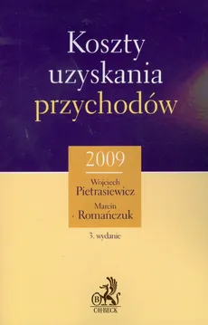 Koszty uzyskania przychodów 2009 - Outlet - Wojciech Pietrasiewicz, Marcin Romańczuk