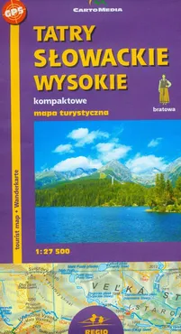 Tatry Słowackie Wysokie Mapa turystyczna 1:27 500