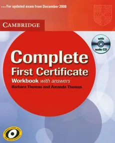 Complete First Certificate workbook with CD - Amanda Thomas, Barbara Thomas