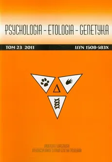 Psychologia etologia genetyka Tom 13/2006