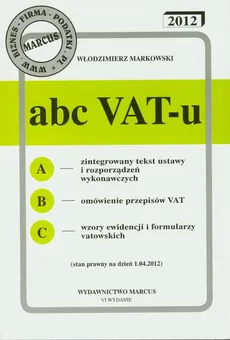 ABC VAT-u 2012 - Outlet - Włodzimierz Markowski