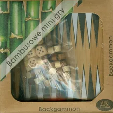 Bambusowe mini gry Backgammon - Outlet