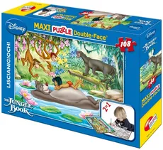 Puzzle dwustronne Maxi Księga Dżungli 108