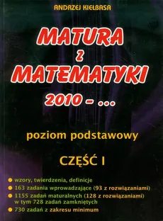 Matura z matematyki 2010-... Poziom podstawowy część 1 - Andrzej Kiełbasa