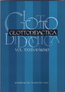 Glottodidactica XXXIX/2 (2012)