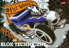 Blok techniczny A4 Hot Wheels 10 kartek czarny - Outlet