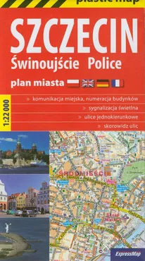 Szczecin Świnoujście Police Plan miasta 1:22 000