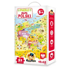 CzuCzu Puzzle 84 Mapa Polski - Outlet