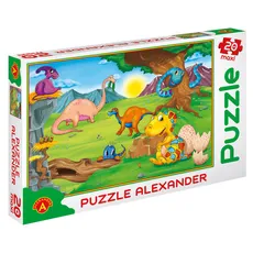 Puzzle 20 maxi Dinozaury