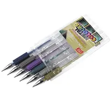 Długopis żelowy metaliczny 6 kolorów
