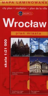Wrocław Plan miasta 1:21 000 laminowany