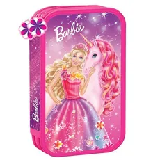 Piórnik podwójny Barbie z wyposażeniem