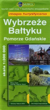 Wybrzeże Bałtyku Pomorze Gdański mapa turystyczna - Outlet
