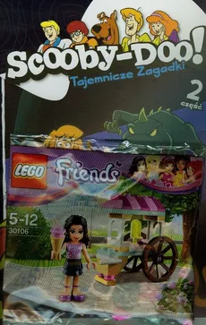 Scooby Doo 2 Tajemnicze zagadki Zestaw 2 książki + figurka Lego