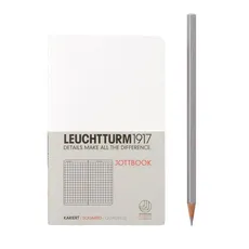 Notatnik Pocket Leuchtturm1917 w kratkę biały 339956