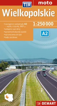 Wielkopolskie TIR mapa samochodowa 1:250 000