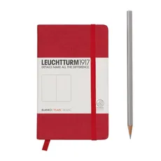 Notes Pocket Leuchtturm1917 gładki czerwony 333357