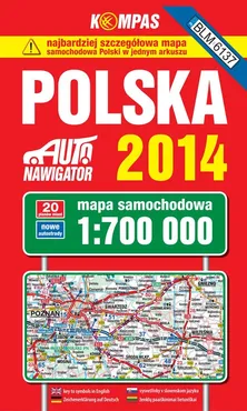 Polska 2014 Mapa samochodowa 1:700 000