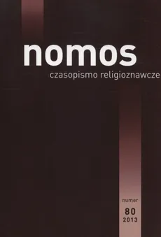 Nomos Czasopismo religioznawcze 80/2013 - Outlet