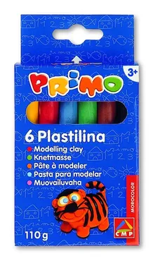 Plastelina Primo 6 kolorów 115 gr
