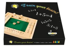 Gra matematyczna z dwoma kostkami dla 4 osób, bambus