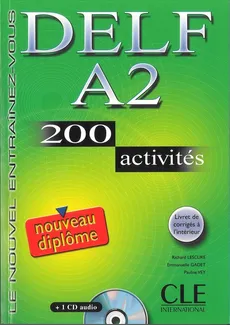 DELF A2 200 activites Nouveau diplome Ćwiczenia z płytą CD - Outlet - Emmanuelle Gadet, Richard Lescure, Pauline Vey